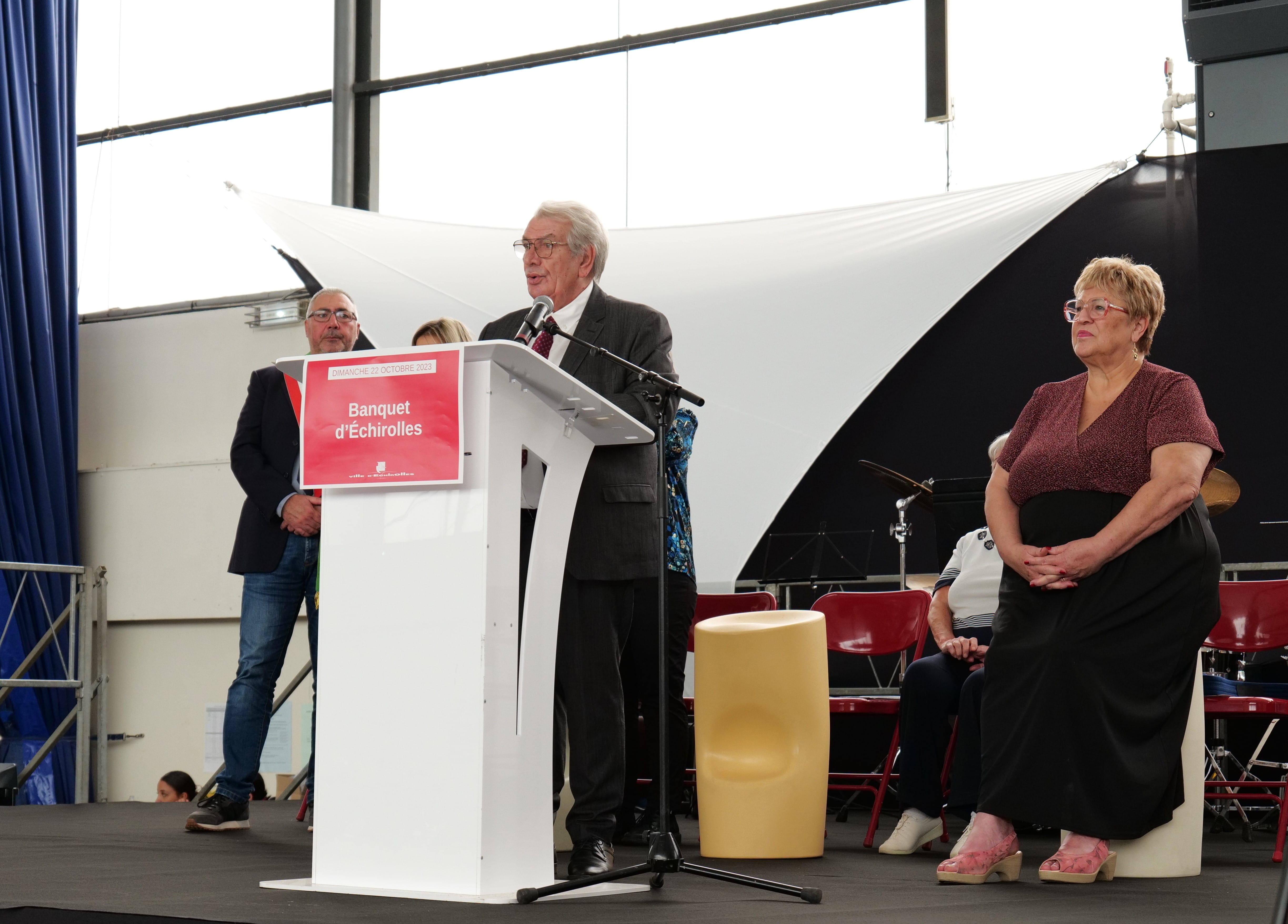 Renzo Sulli, aux côtés de Sylvette Rochas, adjointe aux solidarités.