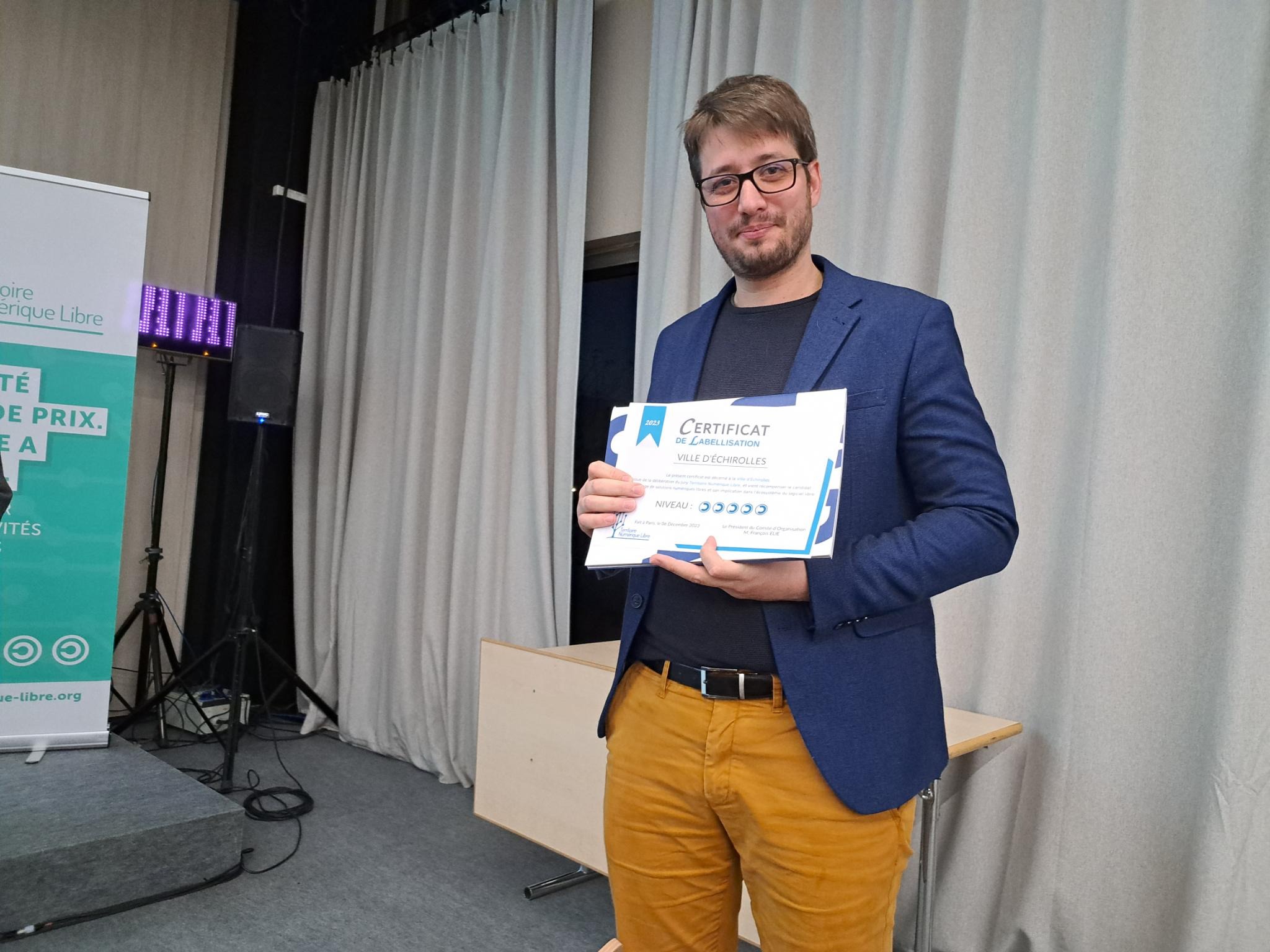 Aurélien Farge et le label 5 étoiles obtenu par la Ville Aurélien Farge et le label 5 étoiles obtenu par la Ville
