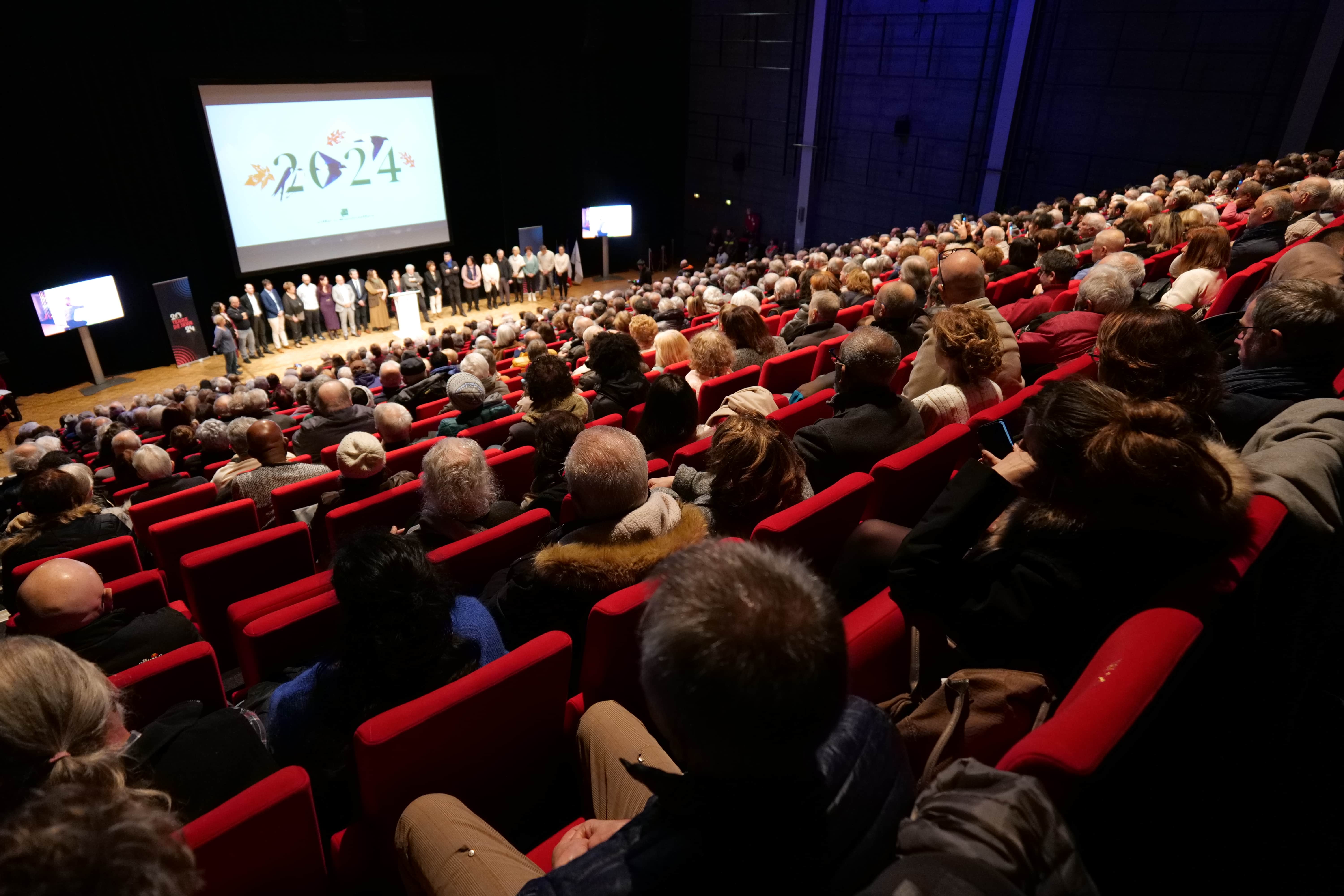 La salle de La Rampe était comble pour ces voeux 2024.