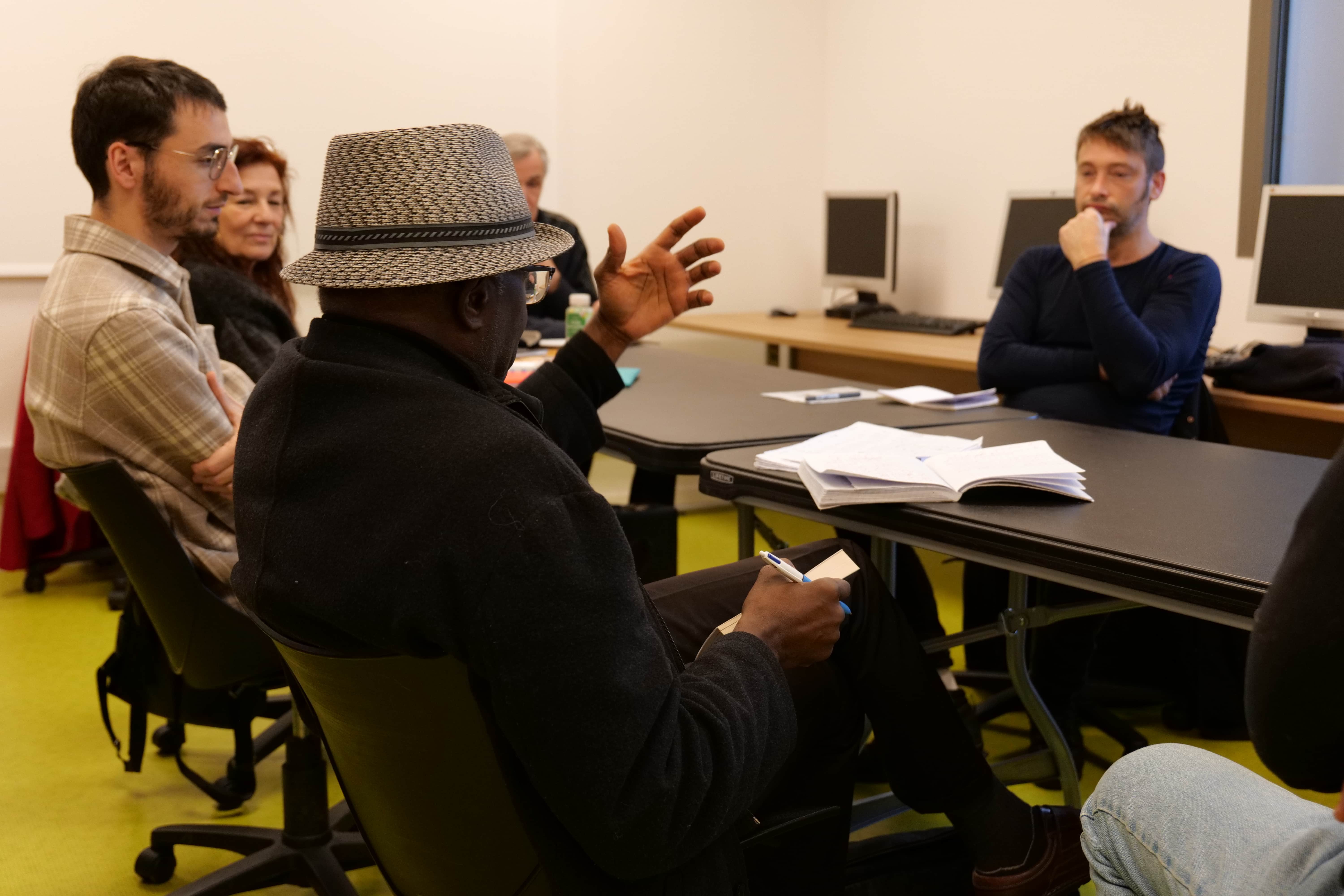 Des habitants ont participé à l'atelier avec François Beaune lundi 15 janvier.