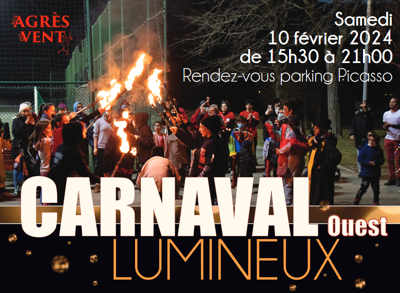 Affiche Carnaval lumineux 2024