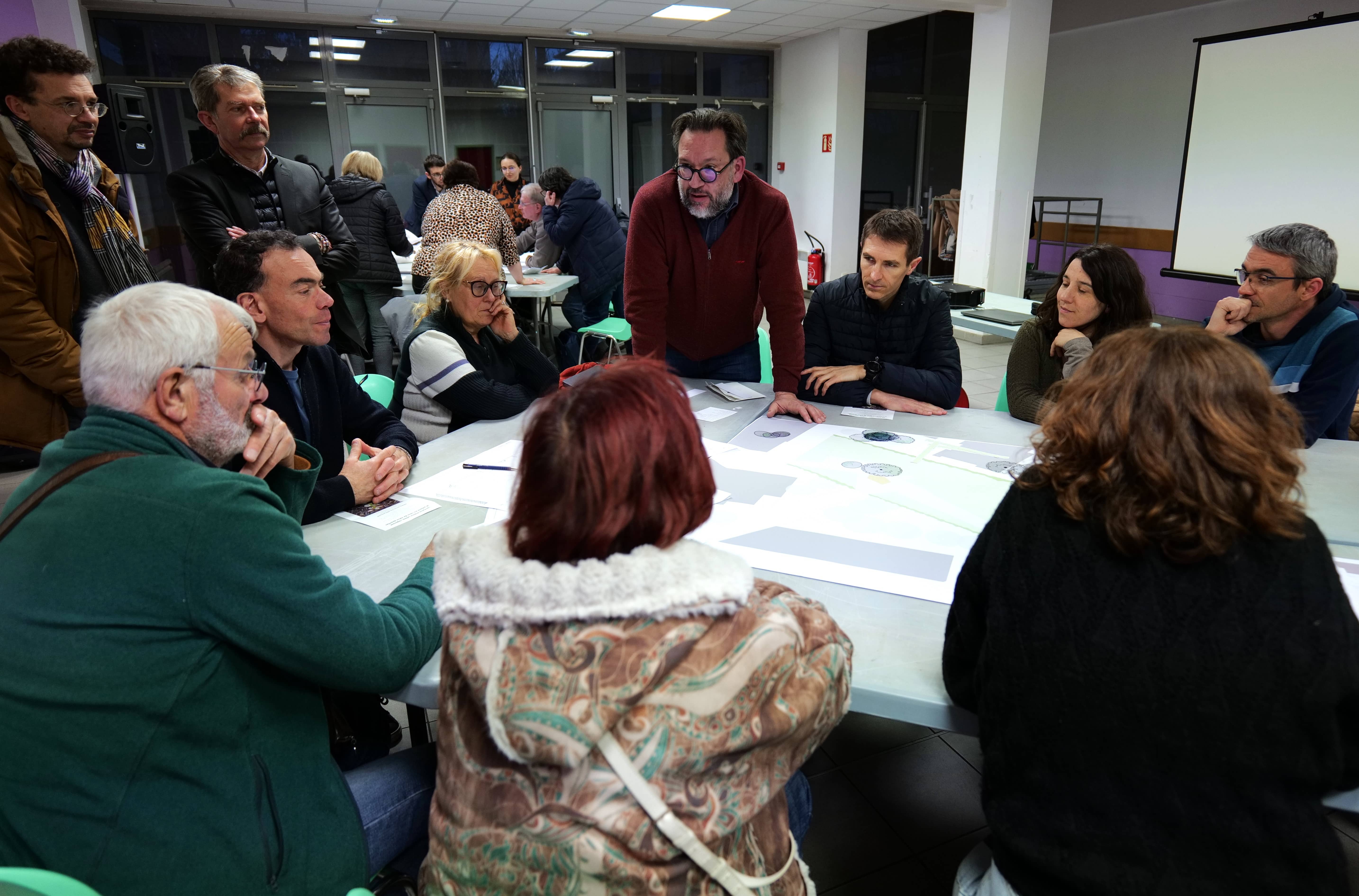 Chaque groupe a pu imaginer le parc en terme de végétaux et de mobilier urbain.