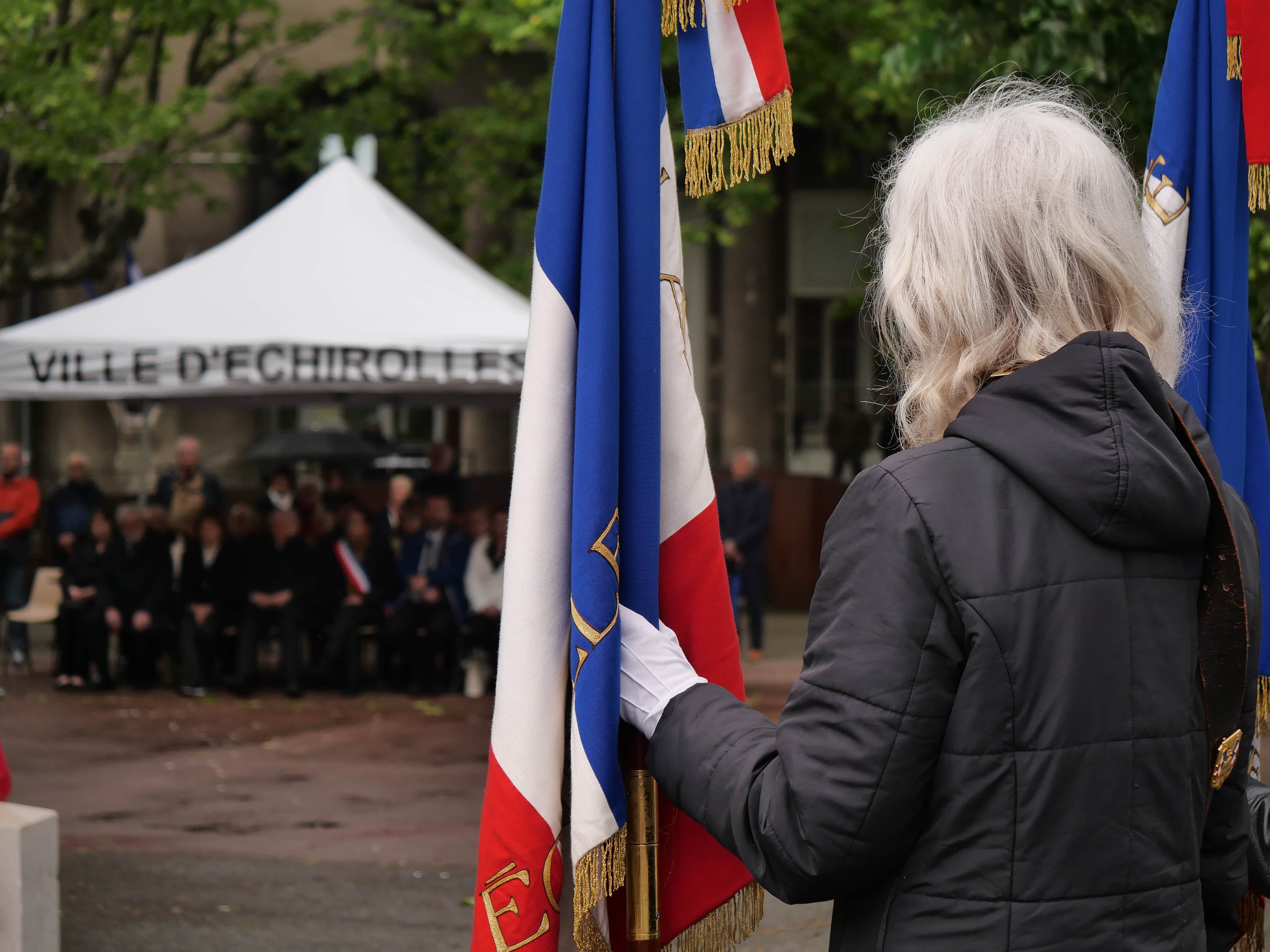 Les porte-drapeaux étaient fidèles au poste.