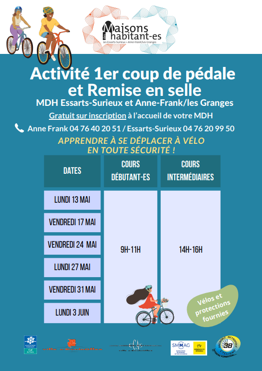 Affiche des atliers remise en selle 2024