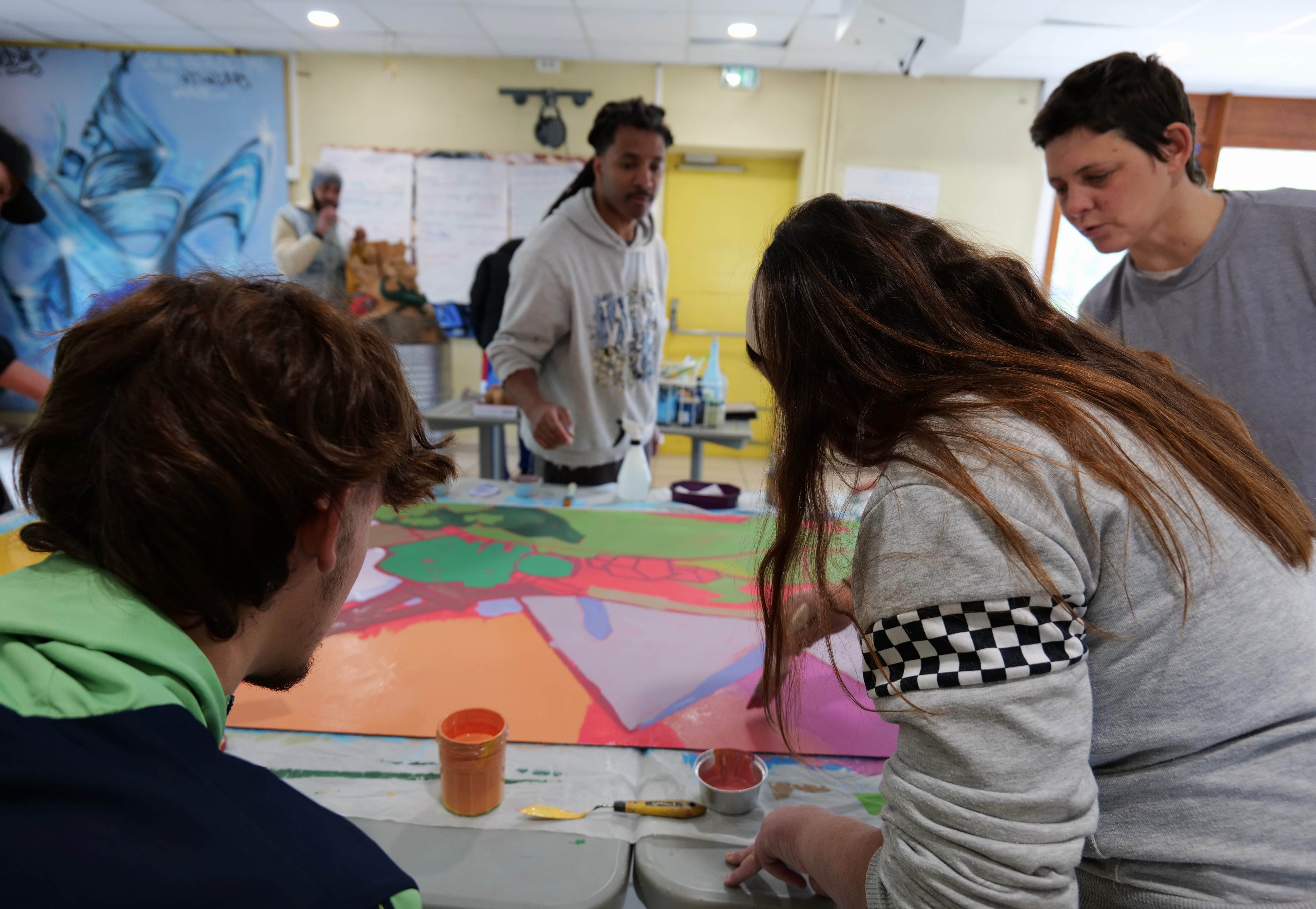 Marco Lallemant et Céline Canard ont animé les ateliers à la MJC Desnos.