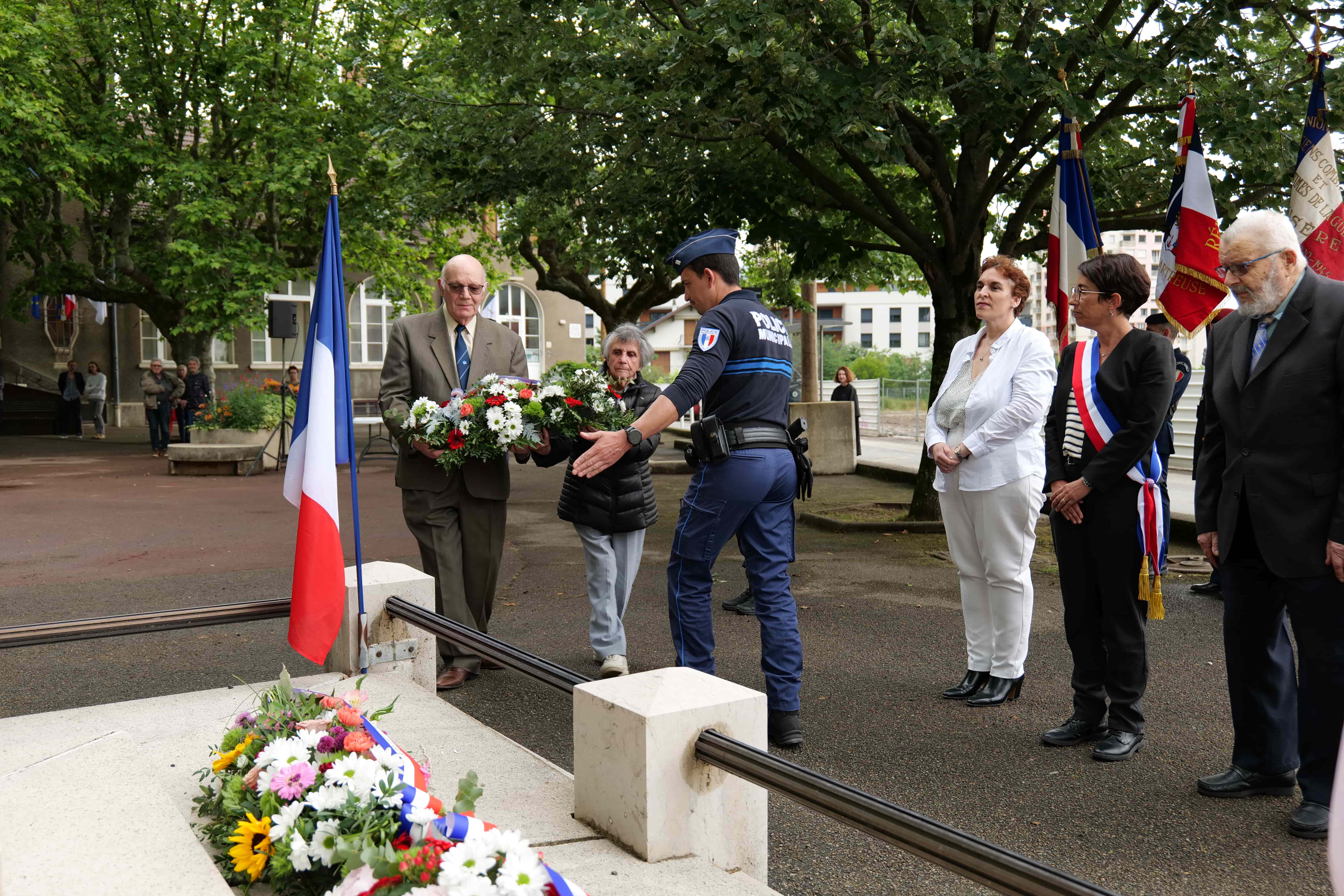 Jean Forestier et Ginette Dunand, membres de l'ANACR de l’Isère.