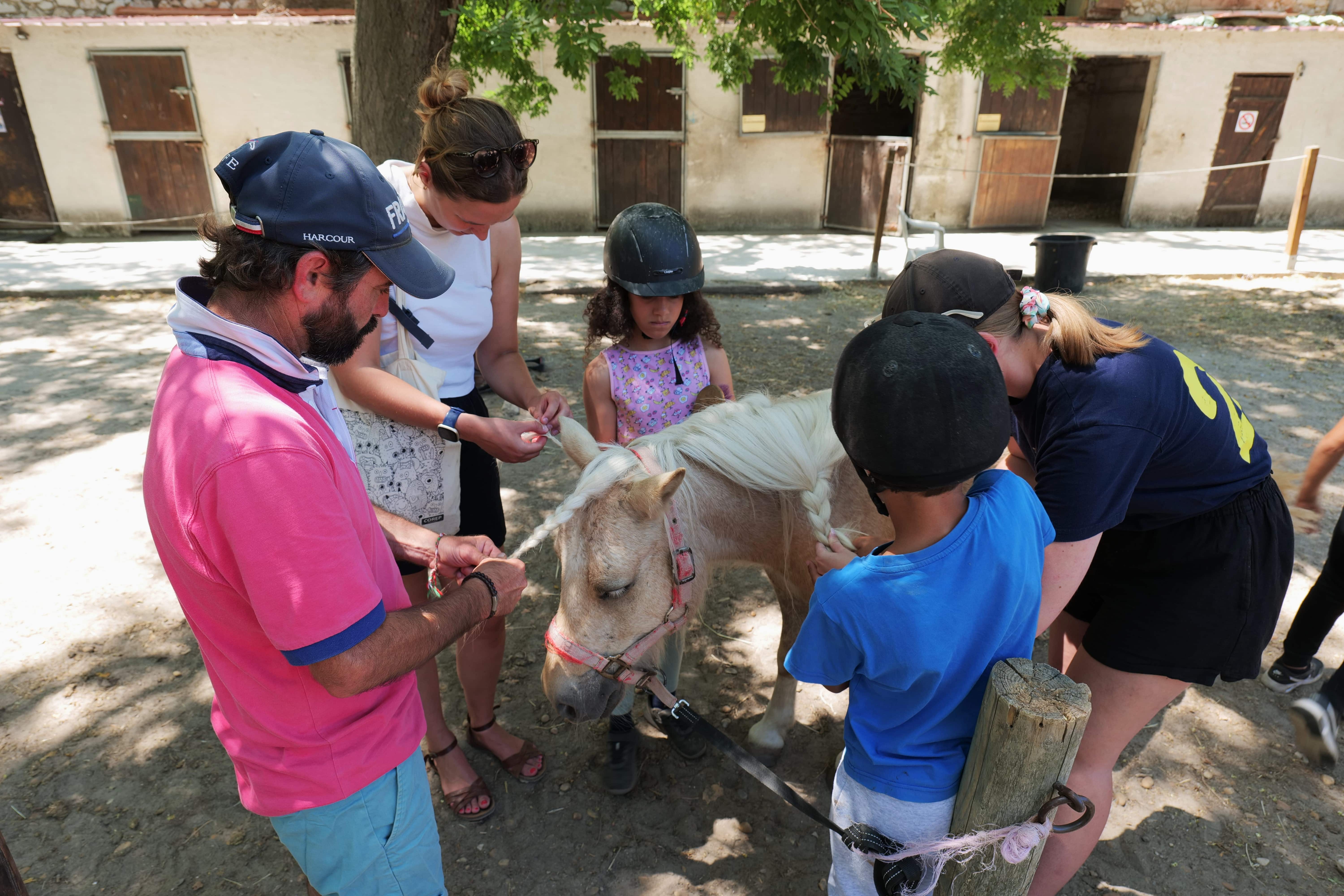 Les plus petits ont passé de grands moments avec les poneys.