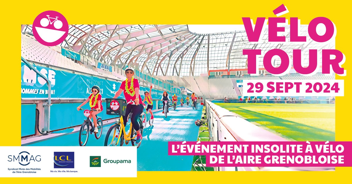 Personnes roulant à vélo dans un stade