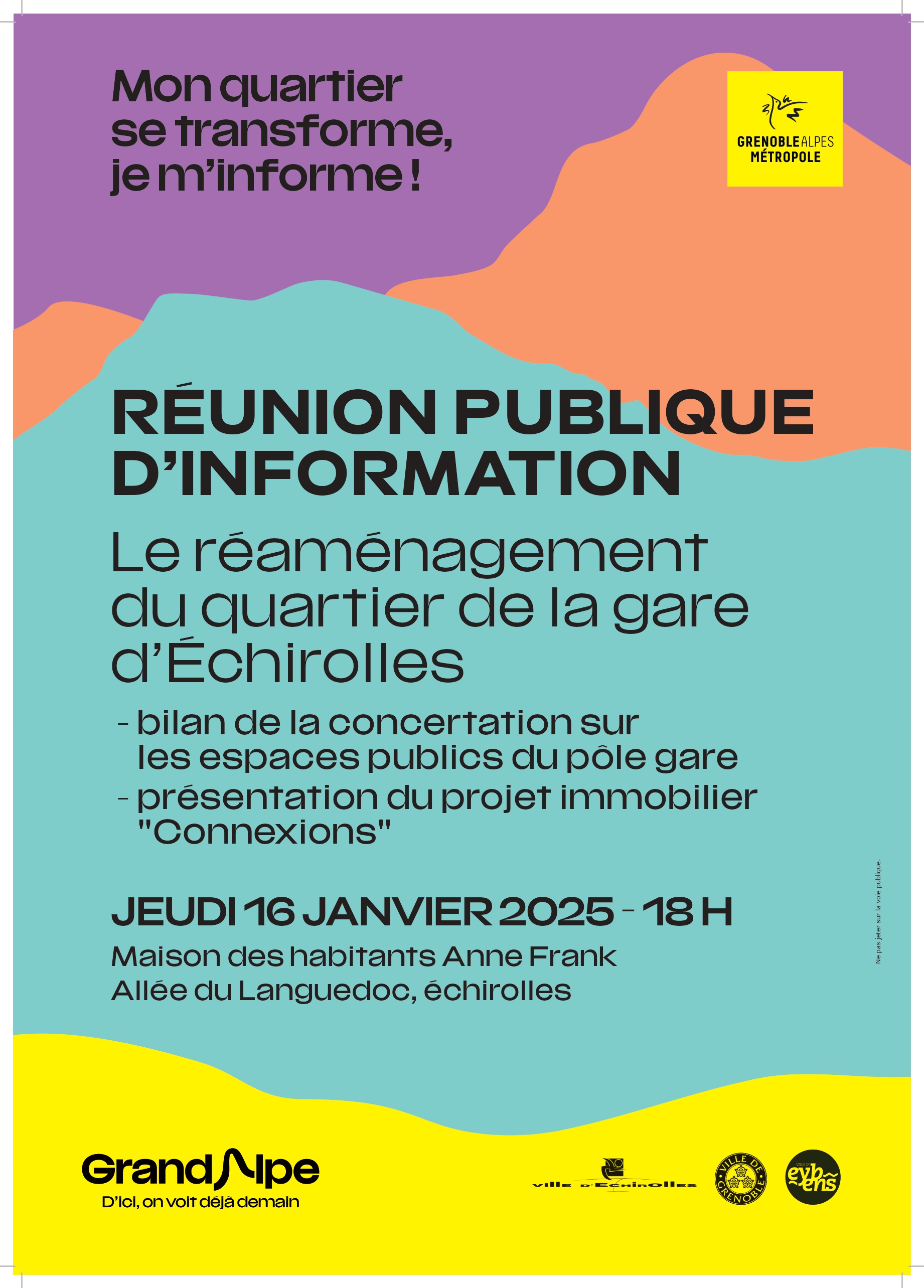 réunion publique organisée par Grenoble Alpes Métropole ! réunion publique organisée par Grenoble Alpes Métropole !