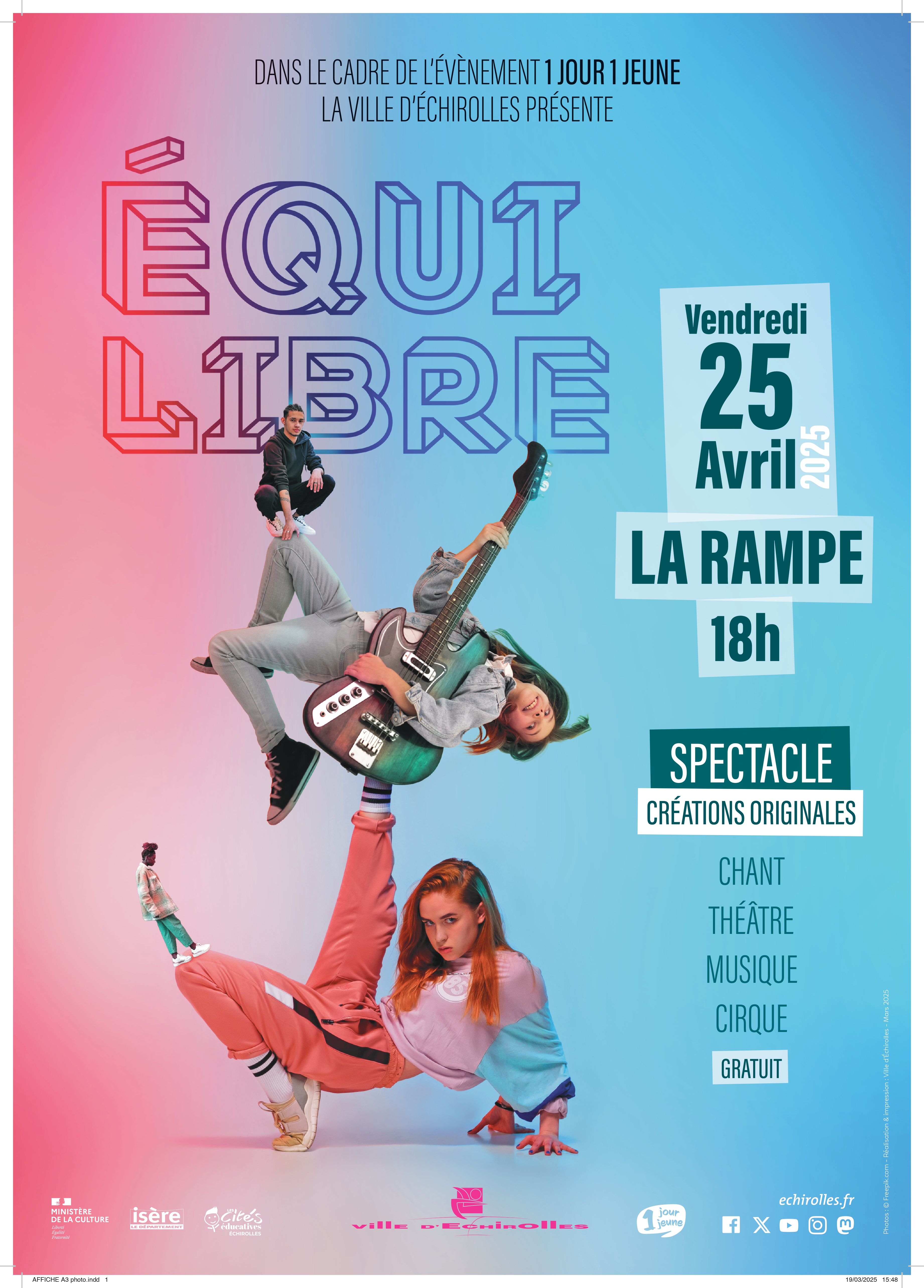 Équilibre, un spectacle à voir à La Rampe le 25 avril. Équilibre, un spectacle à voir à La Rampe le 25 avril.