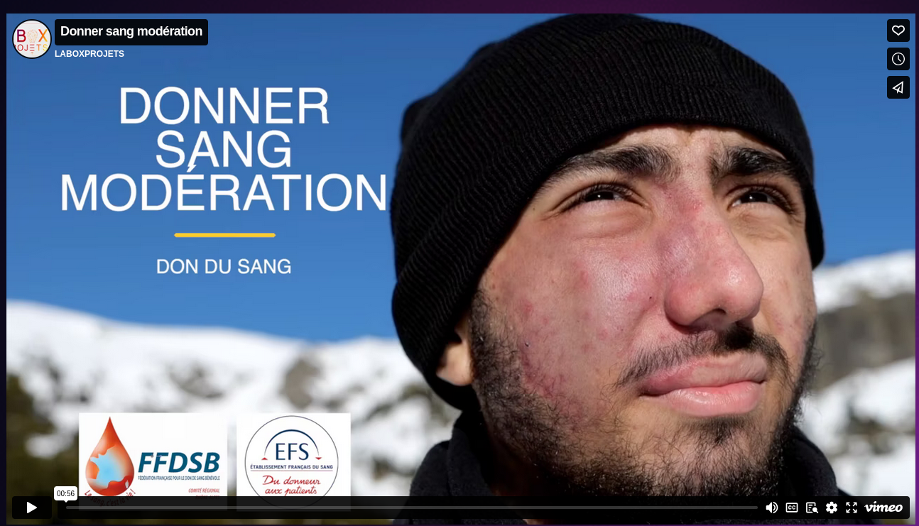 Lyamine Saoudi suit les jeunes sur leurs projets : don de sang et sorties montagne.
