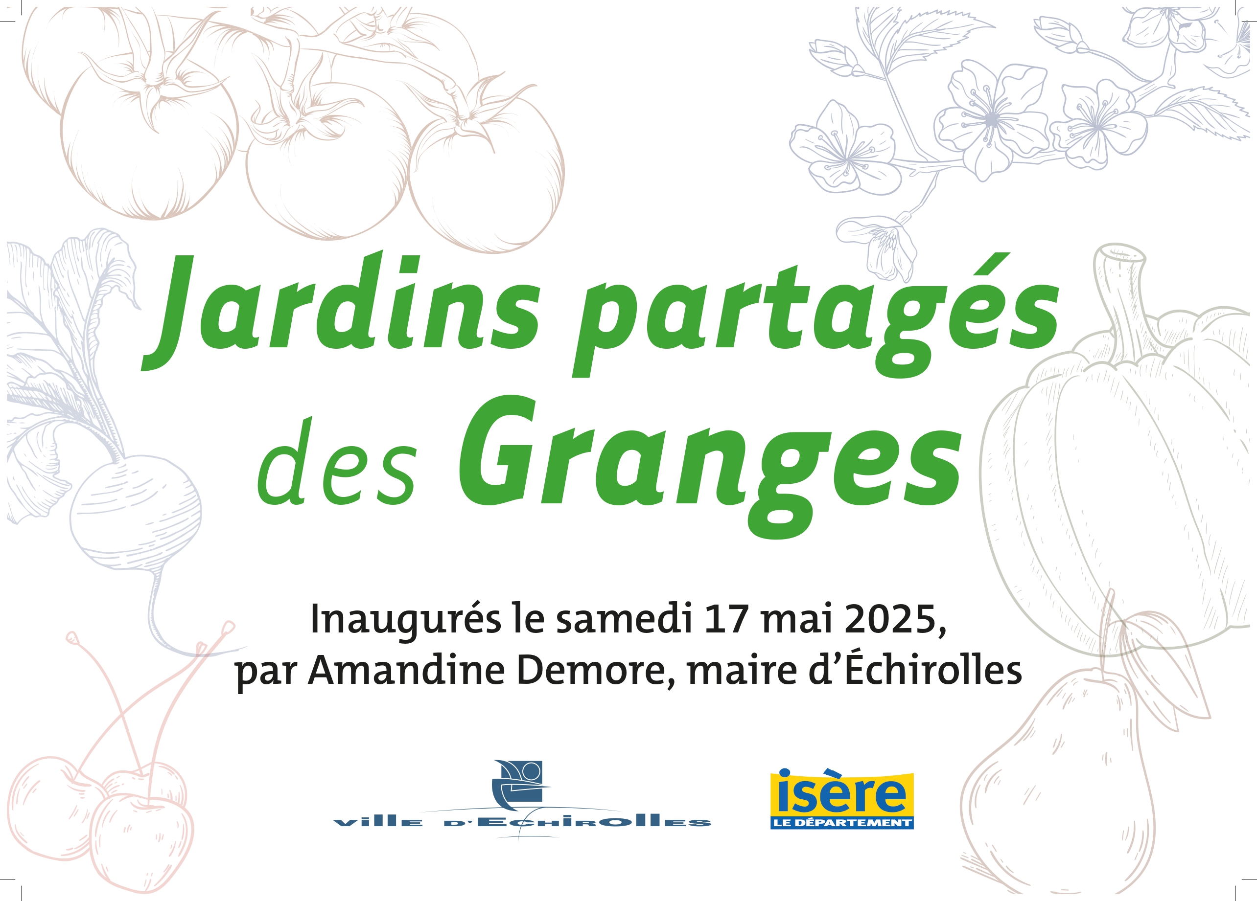Inauguration des Jardins partagés et de la mare écologique des Granges Inauguration des Jardins partagés et de la mare écologique des Granges