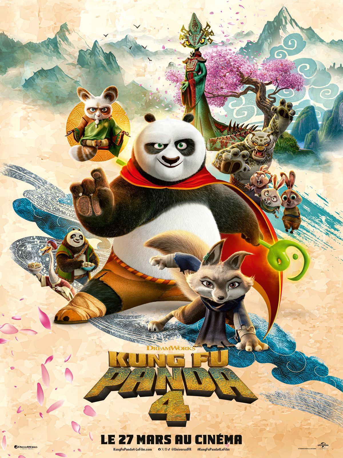 kung fu panda 4 affiche