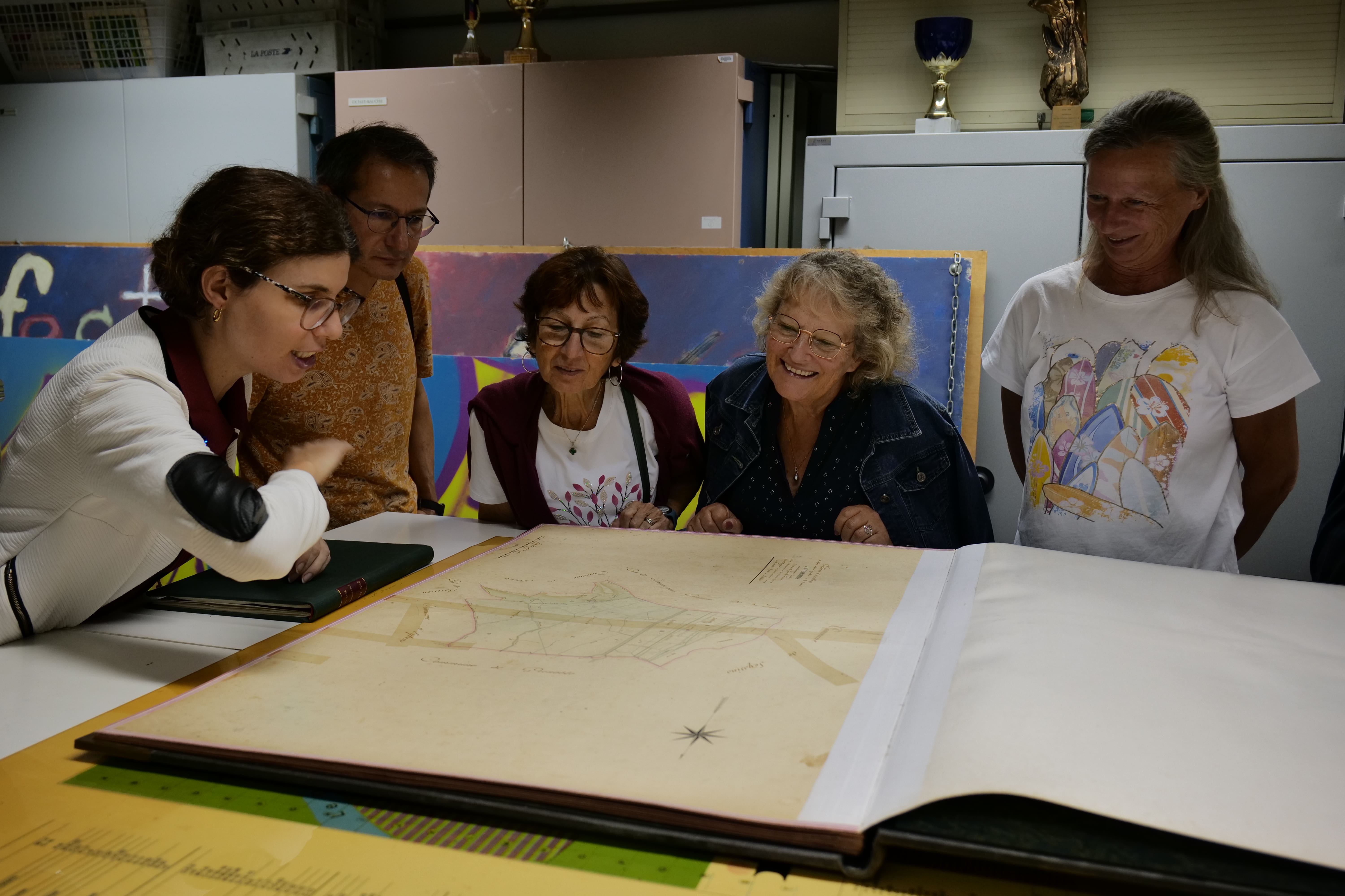 Les premiers plans de la ville présentés aux visiteurs.