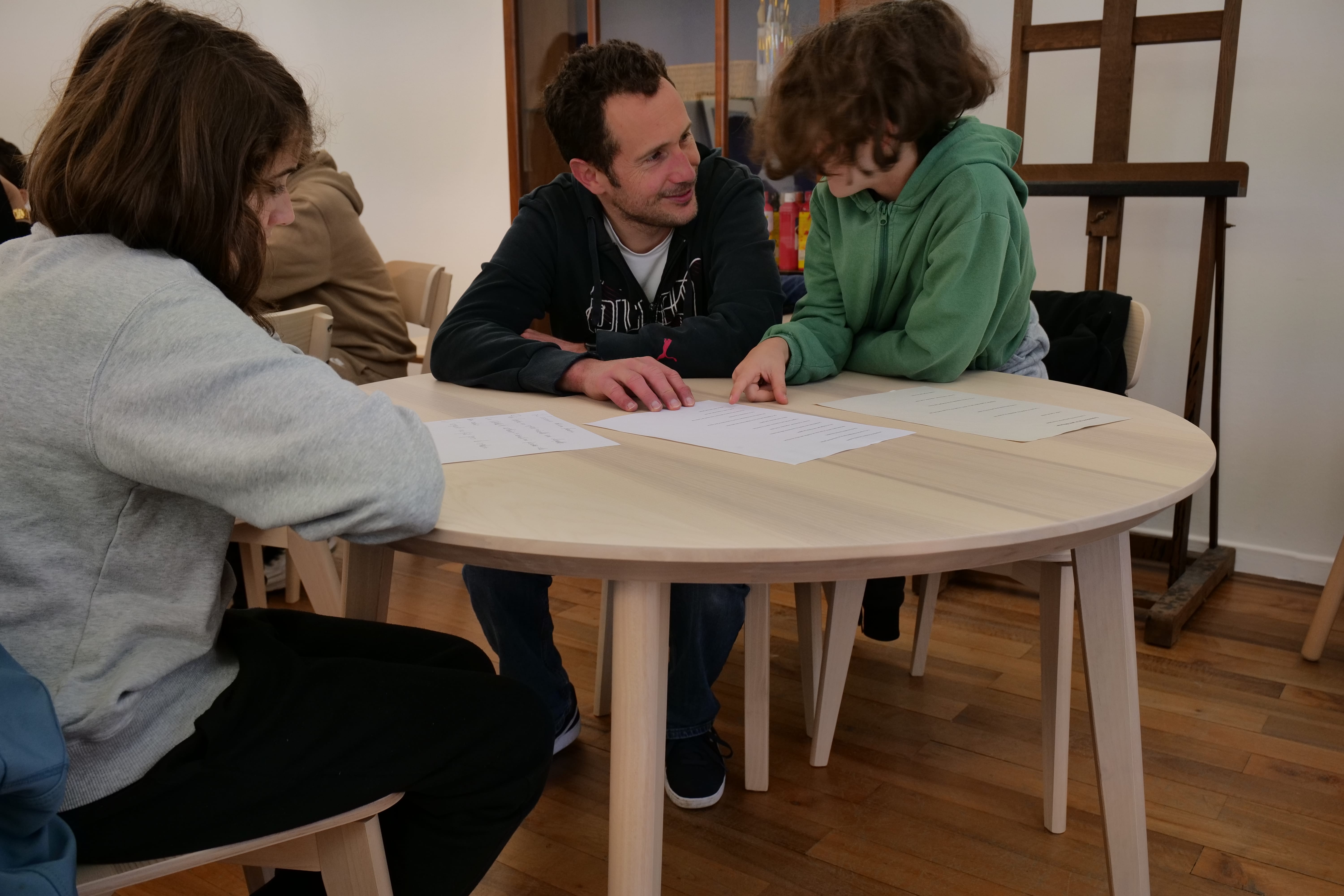 L'atelier d'écriture animé par l'artiste Petite poissone permettait aux participants de laisser leurs idées s'exprimer via des expressions détournées.