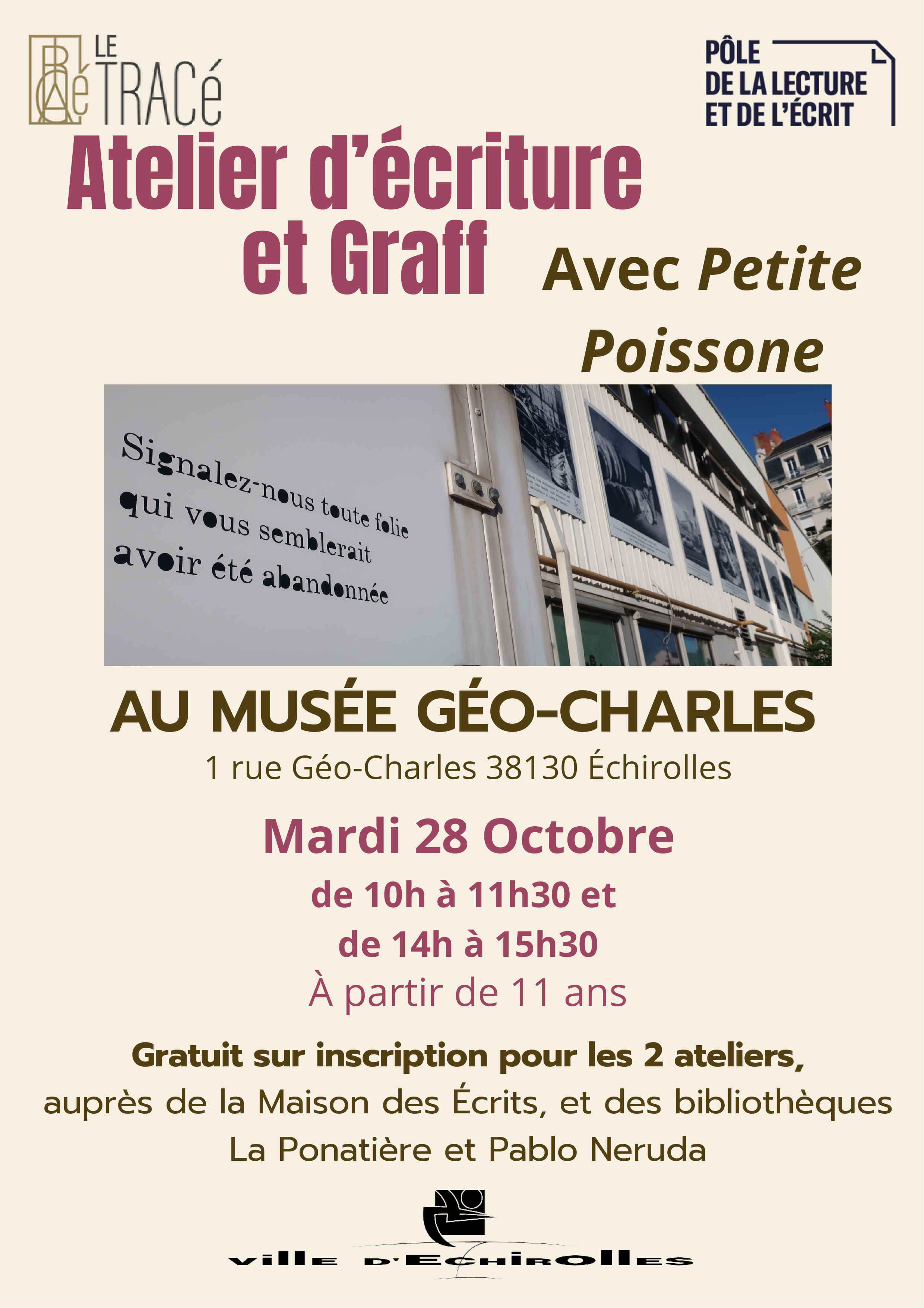 journée d’ateliers autour de la lecture, de l’écriture et du graff journée d’ateliers autour de la lecture, de l’écriture et du graff