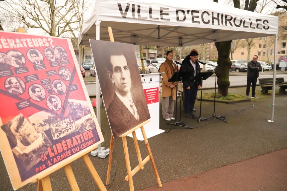 La cérémonie commémorative de l’exécution du groupe Manouchian aura lieu le dimanche 22 février, à 11 heures, sur la place de la Libération.  