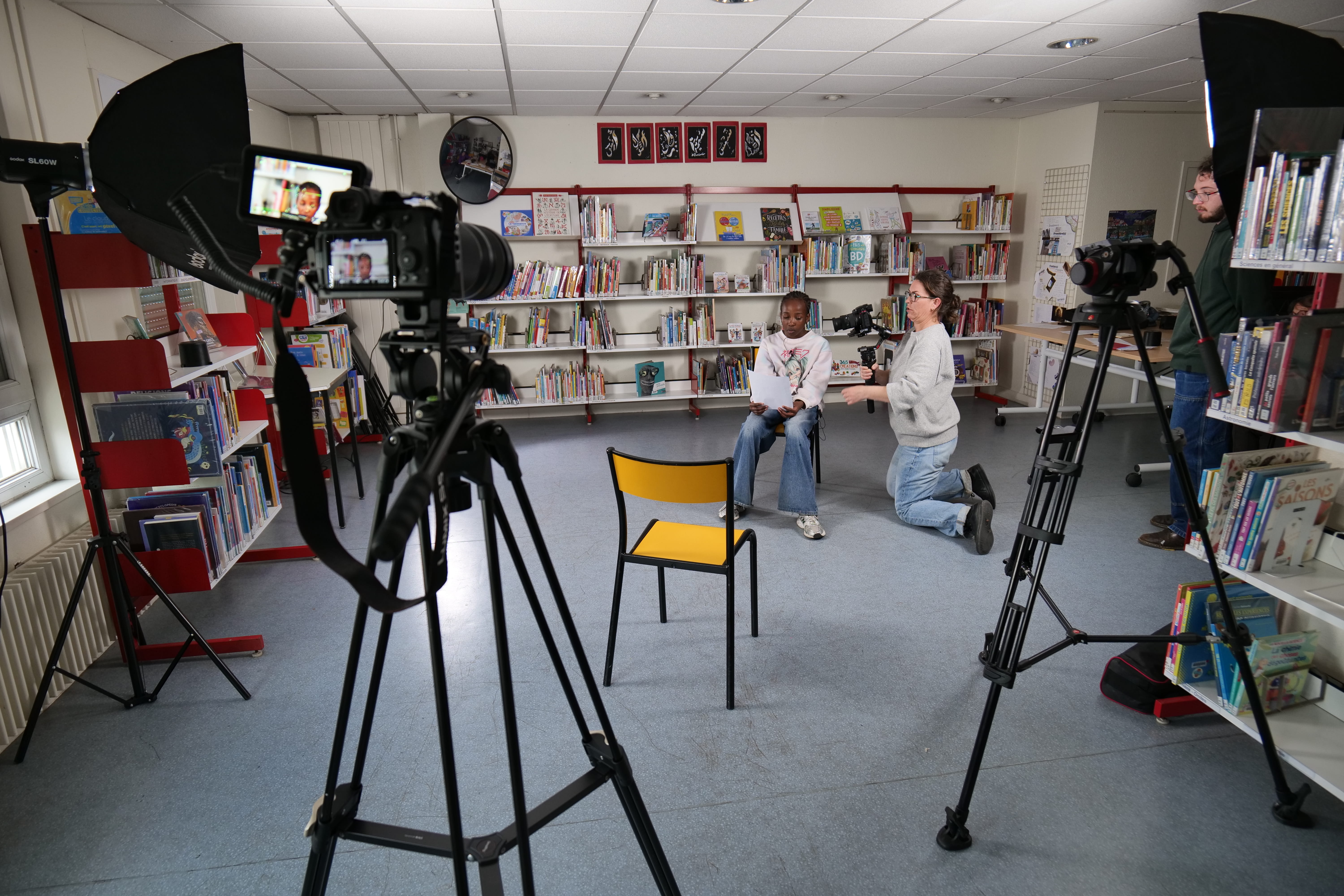 Les participants étaient amenés à parler de leur relation à la lecture et à la bibliothèque.