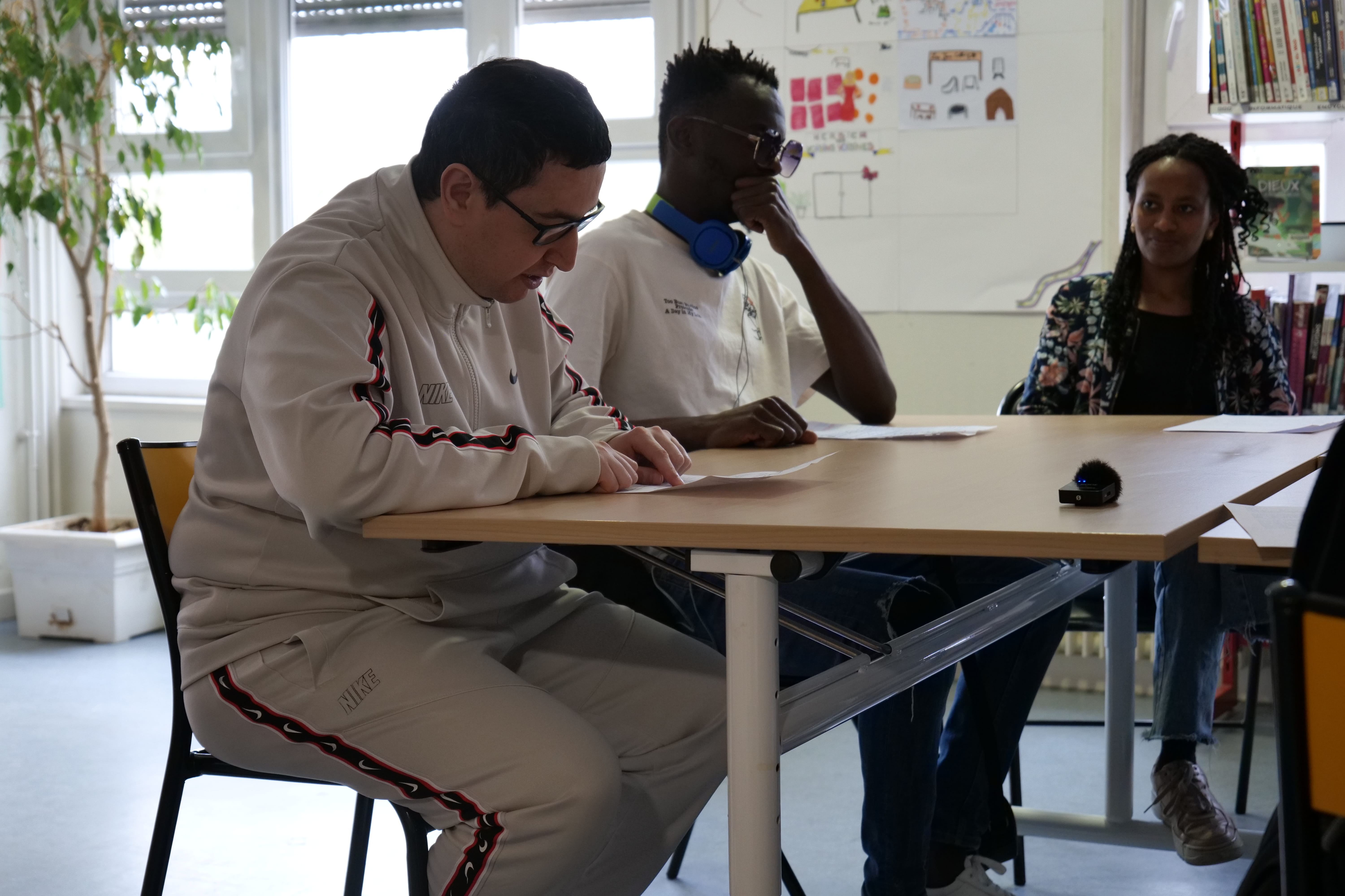 Les participants étaient amenés à parler de leur relation à la lecture et à la bibliothèque.