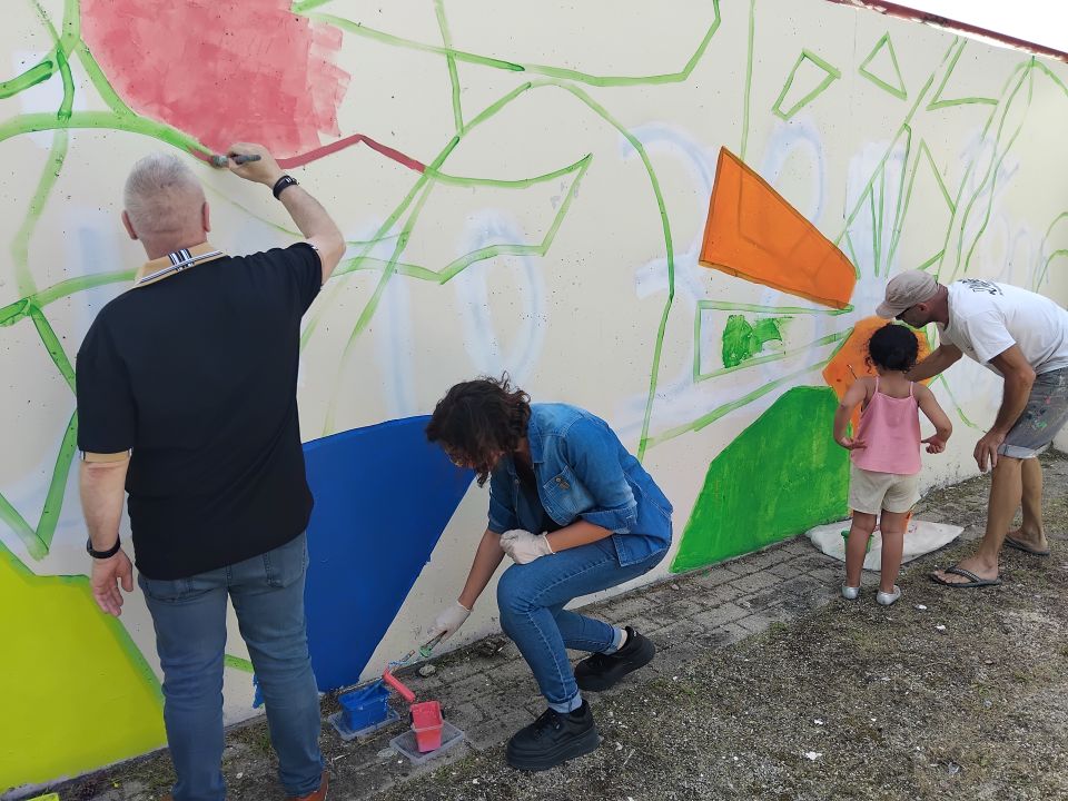 Luire : La passerelle s'est faite belle