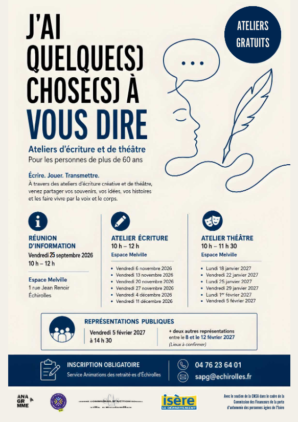 J'ai quelques choses à vous dire