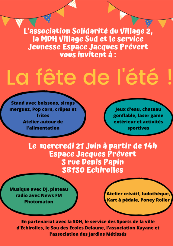 Affiche avec les dates et le programme