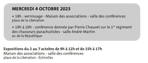 Programme de la soirée