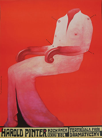 Affiche - Franciszek Starowieyski Affiche - Franciszek Starowieyski « The Lover » -1970.