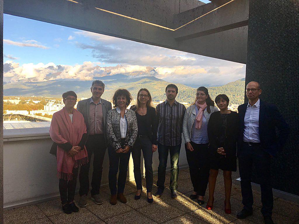La délégation des sept villes à Grenoble
