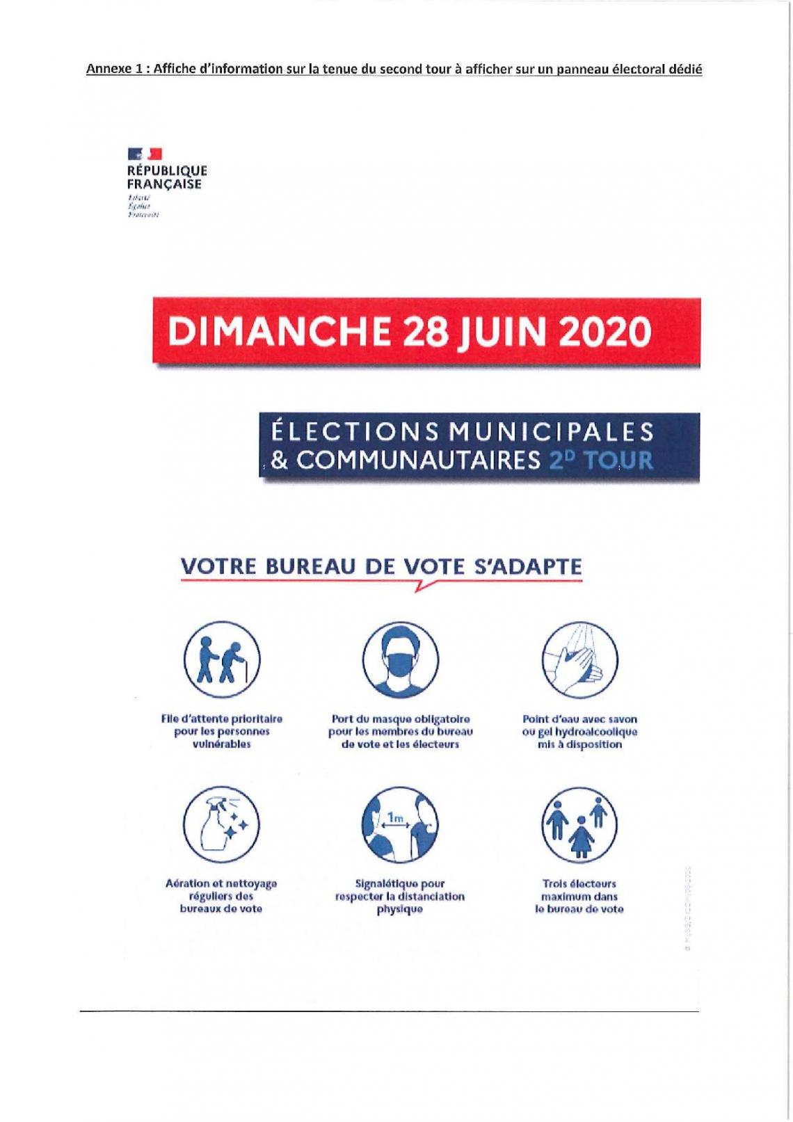 Consignes sanitaires bureaux de vote Consignes sanitaires pour les bureaux de vote dans le cadre de la crise sanitaire du covid19