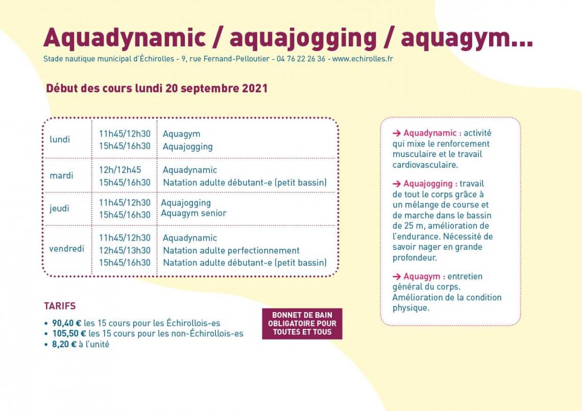 Présentation des différents cours et activités proposés par le Stade nautique Présentation des différents cours et activités proposés par le Stade nautique