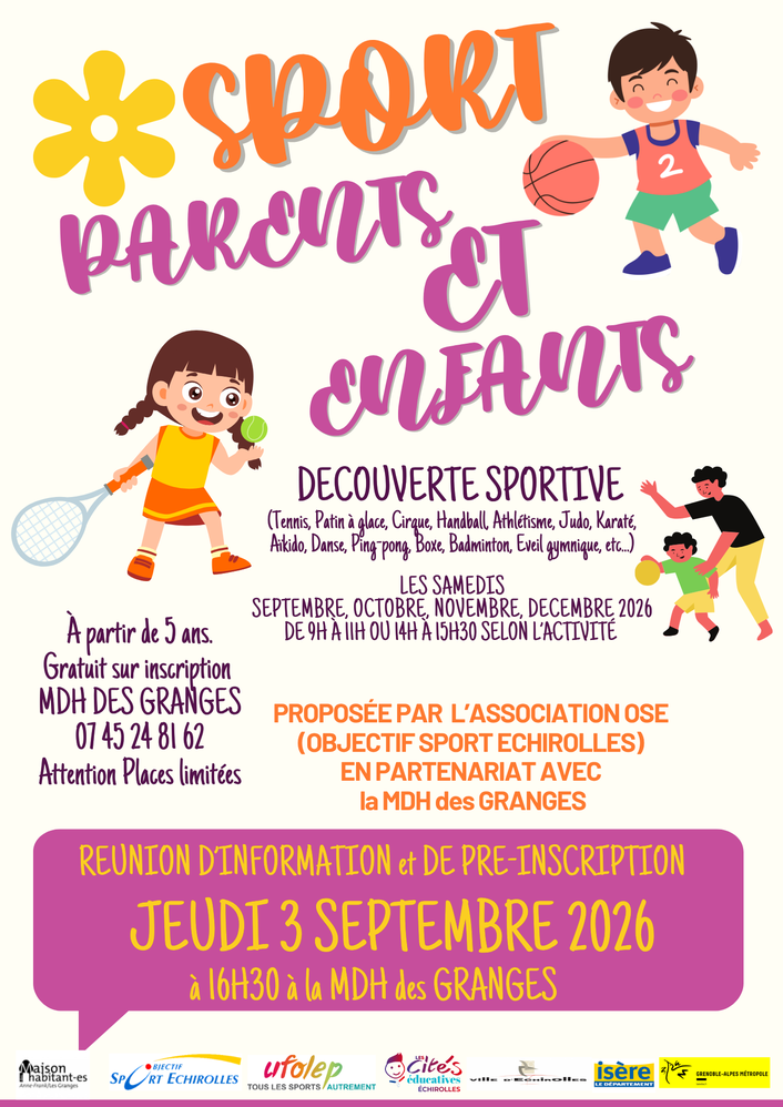 Sport parents et enfants