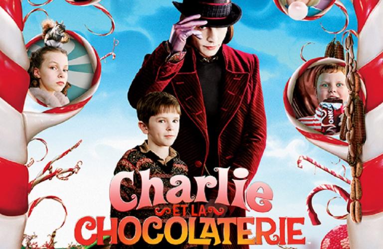 Poster Charlie Et La Chocolaterie Johnny Depp - Affiche 300g Satiné, Impression Haute Qualité - Sans Cadre
