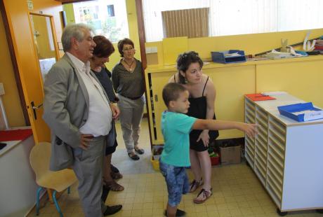 Rentrée scolaire 2016 : le maire à l'école Auguste Delaune