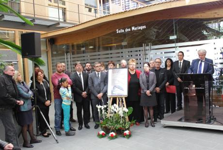 Recueillement hommage à Gilbert Biessy 