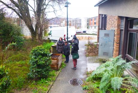 Site de compostage collectif au centre social Anne Frank - Les Granges