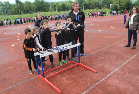 Tir à la sarbacane du tournoi de biathlon EPS