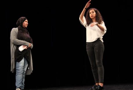 Lea et Chaïna, de l'atelier stand-up