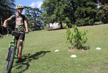 Parcours à trottinette électrique