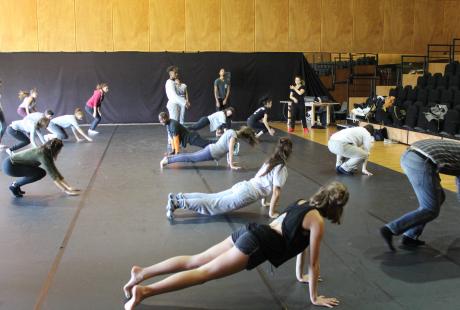 Répétition au studio du CCN2 à Grenoble