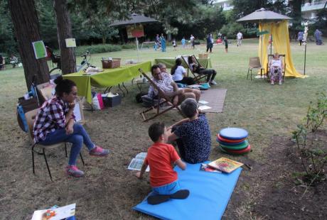 L'espace détente de la bibliothèque La Ponatière