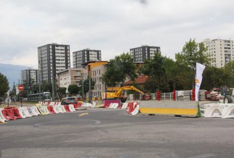 Chantier d'extension de la ligne A de tram