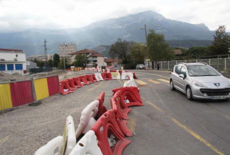 Chantier d'extension de la ligne A de tram