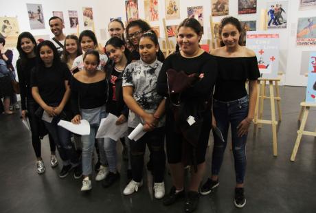 L'équipe féminine de futsal de l'association Vie et partage qui a réalisé l'exposition “1918 histoires de femmes”