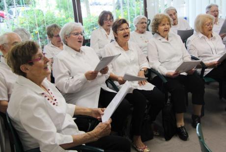 La chorale à chœur joie de la résidence autonomie Maurice Thorez