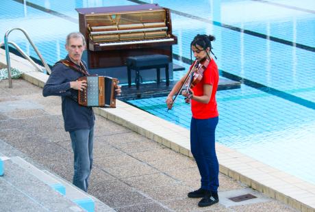 Le duo Monabé à Cap sur le Stade nautique