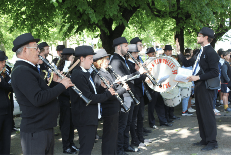 La fanfare lors de la cérémonie de commémoration du 8 mai 1945