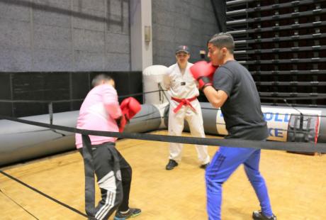 OSE et la Direction des sports étaient également présents pour proposer des activités de loisirs et de détentes, tennis de table et boxe notamment.