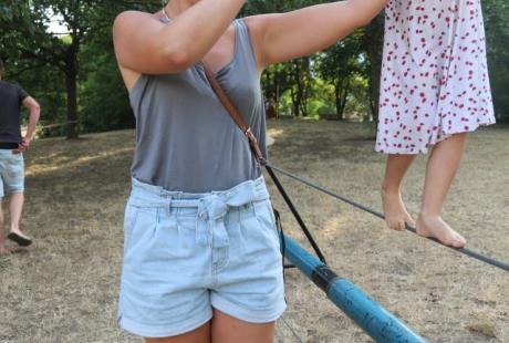 Les ateliers de l’école de cirque Les Agrès du vent ont fait l’unanimité auprès des plus petits, comme des plus grands...