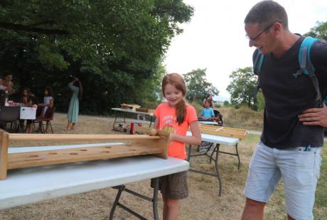 Jeux en bois ou jeux d’eau, les familles étaient au premières loges. 